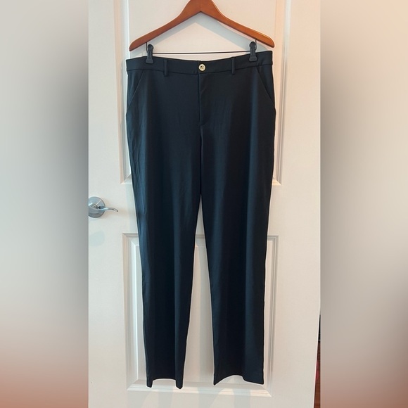 LILLY PULITZER LYNDIE KNIT PANT IN ONYX - Picture 2 of 16